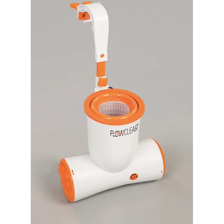 Bestway Flowclear Einhängefilter Skimatic Wasserfilter, weiß/orange, 3.974 l/h – Bild 1