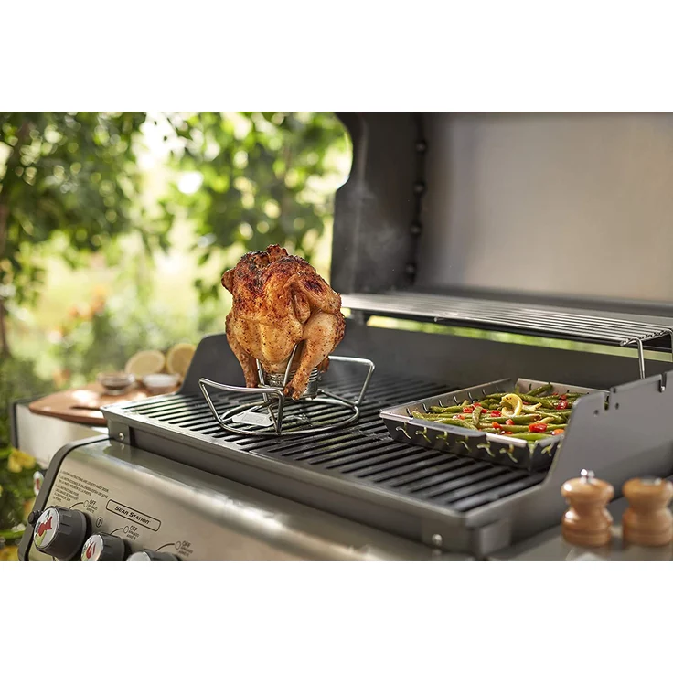Weber 6482 Geflügelhalter, für Grillhähnchen, Beer-Can-Chicken – Bild 3