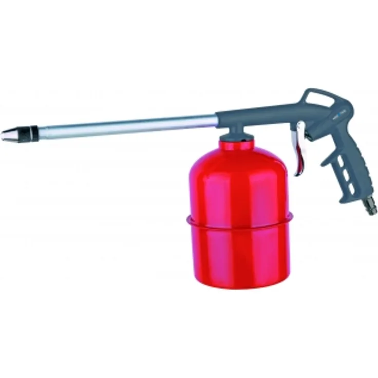 Sprühpistole | Druckluftpistole mit Saugbecher 1,0 l für Kaltreiniger, Waschmittel, Sprühöle | passend zu allen Kompressoren | SK Anschluss