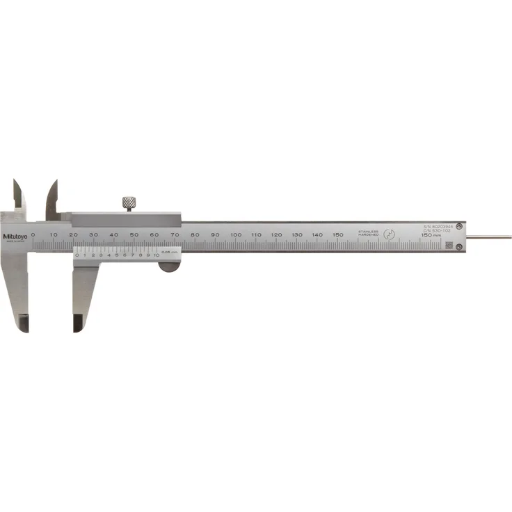Mitutoyo 530-102 Standard-Nonius Messschieber, 0-150 mm