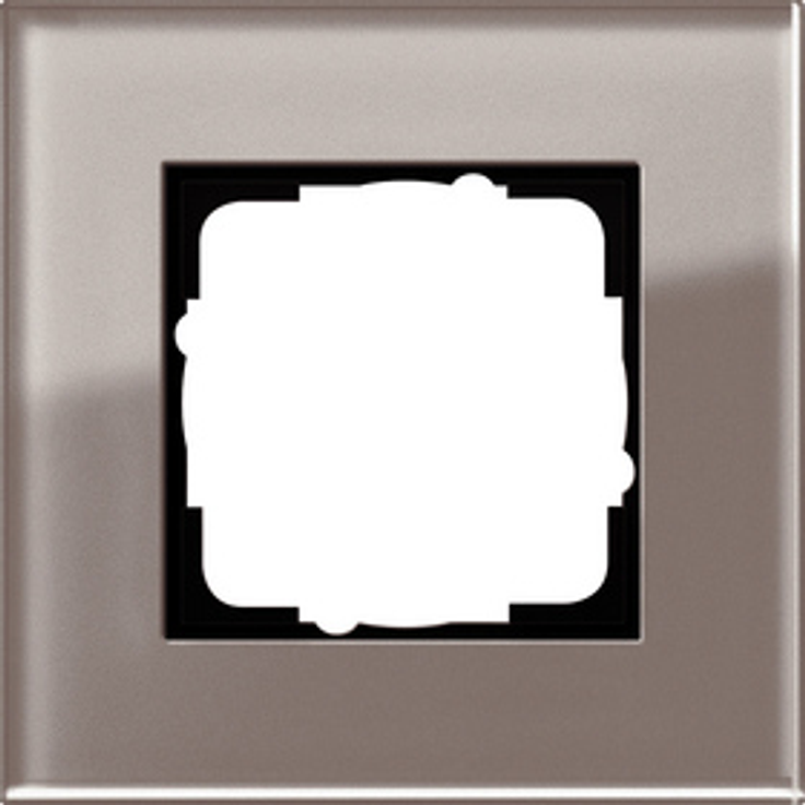 Gira 0211122 Abdeckrahmen 1 Fach Esprit Glas, Umbra