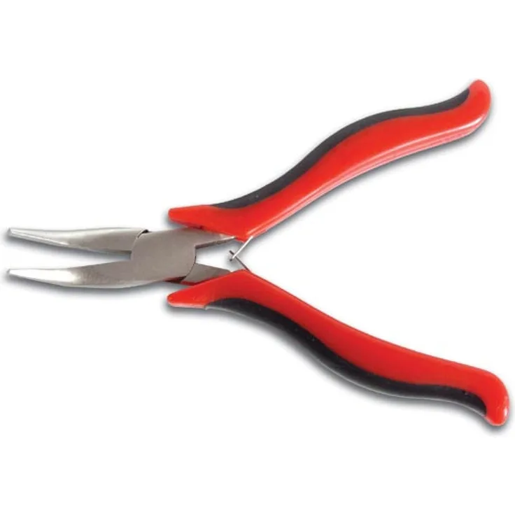 Mini Elektroniker Flachrundzange 122mm gewinkelt VT255 Velleman