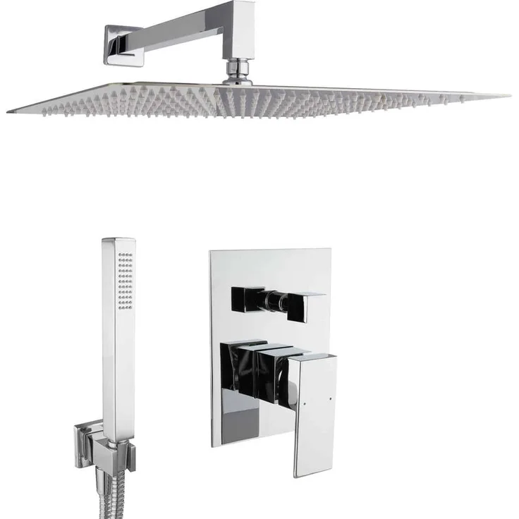 Paulgurkes - Dusch Komplett Set Unterputz Duschsystem 40cm