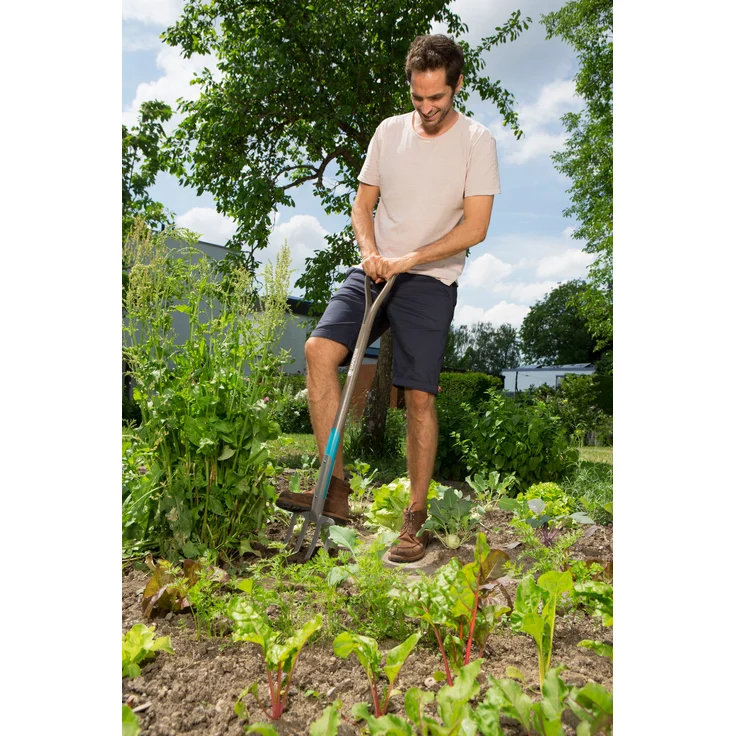 GARDENA NatureLine Spatengabel: Grabegabel zum Umgraben und Auflockern, aus Eschenholz, ergonomischer D-Griff (17002-20) – Bild 3