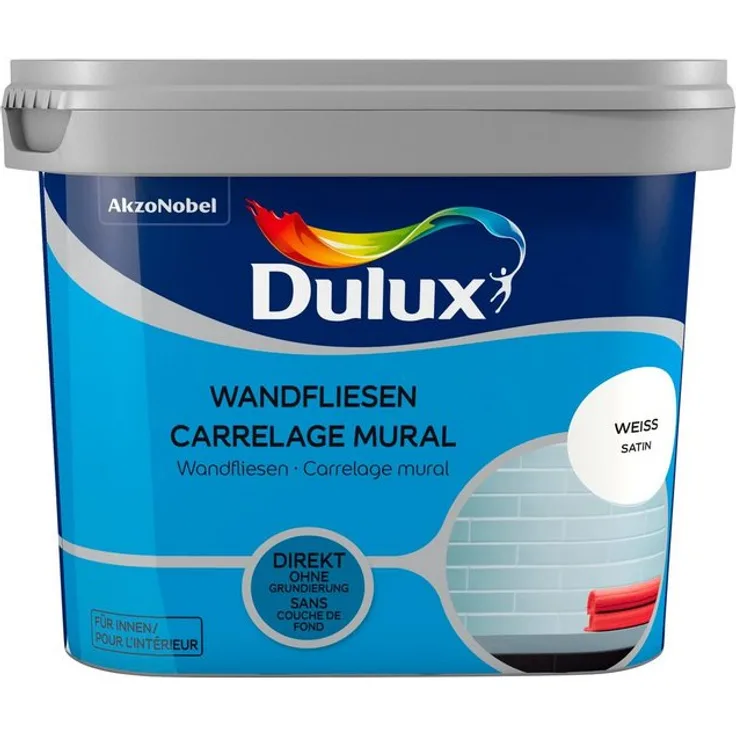 Dulux - Dulux Fliesenlack Fresh Up, weiß, 0,75 l - weiß