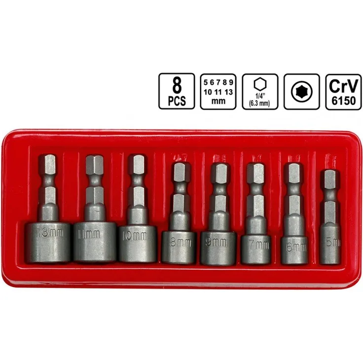 SCREWDRIVER BIT SET 8PCS
