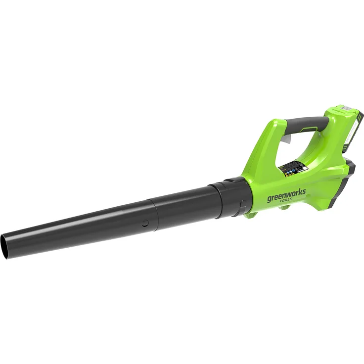Greenworks 24V Akku-Axial-Laubbläser inklusive 2Ah Akku und Ladegerät - 2402207UA