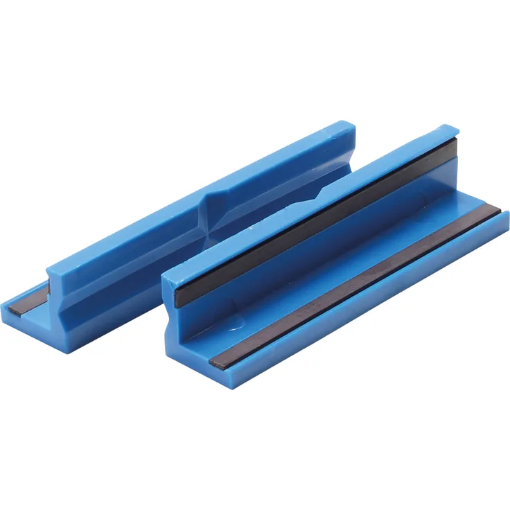 BGS 3046 | Schraubstock-Schutzbacken | 2-tlg. | Kunststoff | Breite 125 mm | mit Magnet | Schonbacken