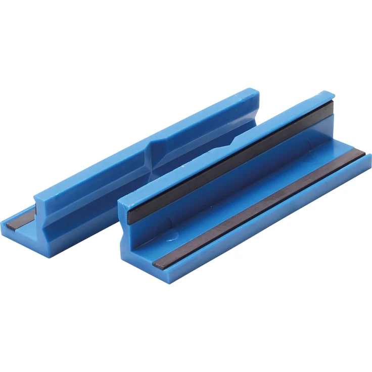 BGS 3046 | Schraubstock-Schutzbacken | 2-tlg. | Kunststoff | Breite 125 mm | mit Magnet | Schonbacken