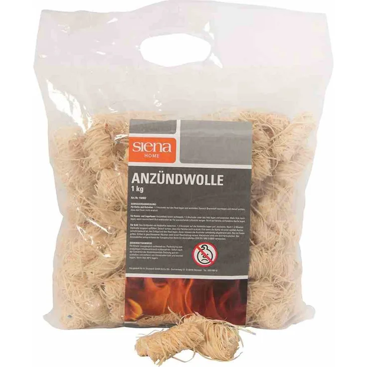 Siena Home Anzündwolle 1 kg im Sack 156963