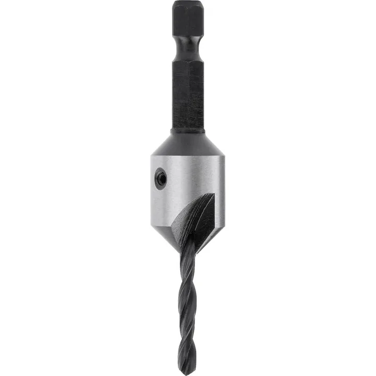 Ent European Norm Tools - ENT 45672 Pilotbohrer WS, Durchmesser (D) 15 mm, d 3,8 mm, GL 50 mm, S 1-4' 6-kant Bit Aufnahme