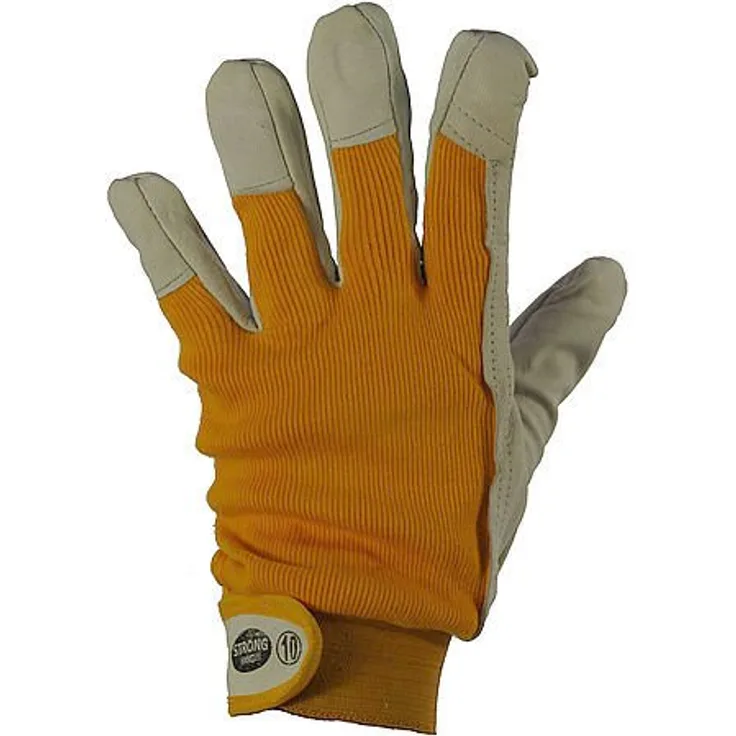 Nappaleder-Handschuhe KHANPUR, gefüttert, mit Klettverschluß Gr. 9
