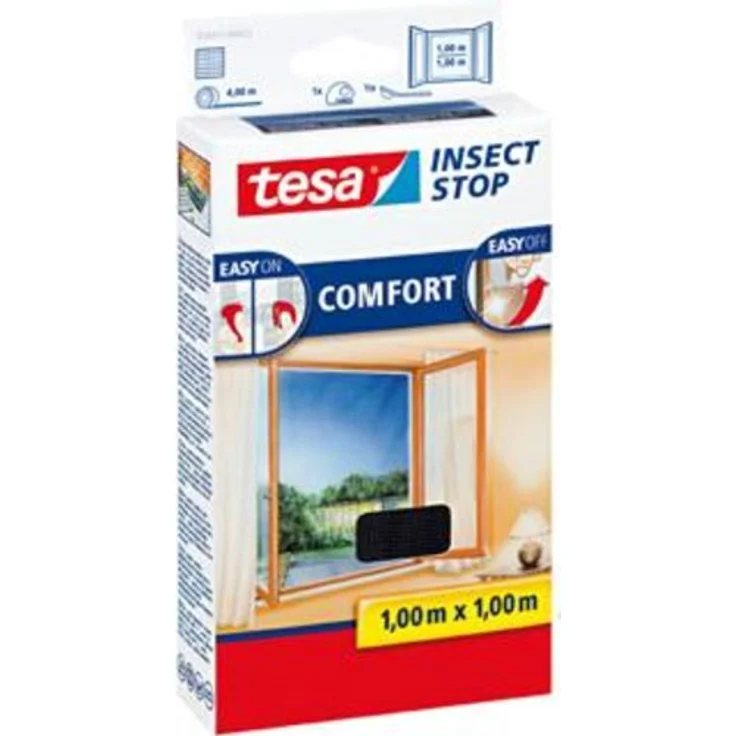 Fliegengitter 100x100cm Fensterschutz Insektenschutz Fenstergitter Fliegenfänger – Bild 1