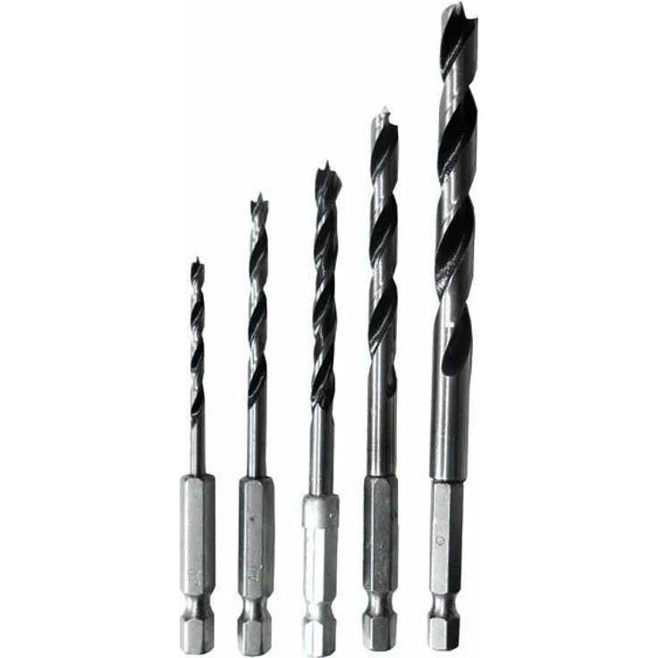 Connex COX978305 Spiralbohrersatz Holz, 3-8 mm, 1-4 Zoll