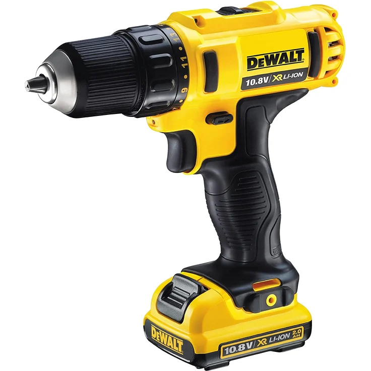 DeWALT DCD710D2-QW Akku-Bohrschrauber - 2 Geschwindigkeiten - Bohrfutterschlüssel 10 mm - 24 Nm - 2 Akkus - 10,8 V – Bild 3