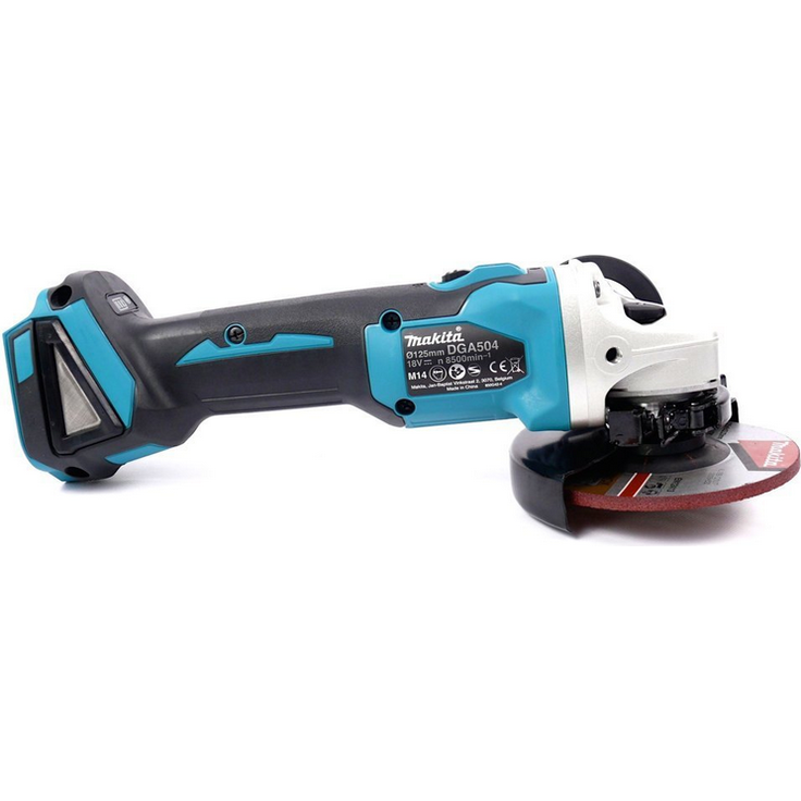 Makita DGA504Z Akku Winkelschleifer (Schleifscheiben-D 125 mm, automatische Drehzahlregelung, LED-Lampe, Spannung 18V, ohne Akku) – Bild 3