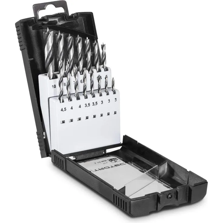 Trotec Holzbohrer-Set (15-tlg.), 3 bis 10 mm Durchmesser in 1-mm-Schritten