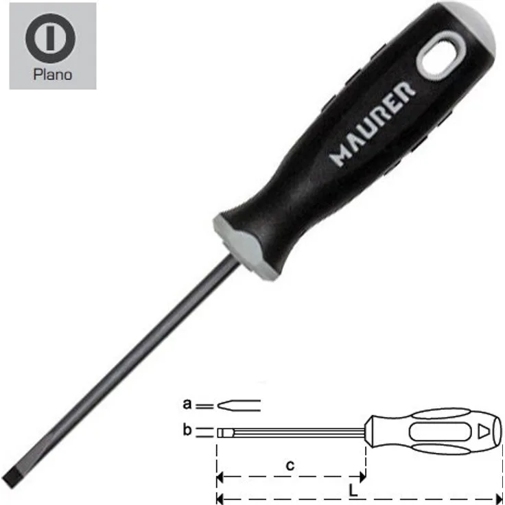Maurer 2324775 Maurer ausgehöhlte Schraubendreher 1,0 x 5,5 x 100