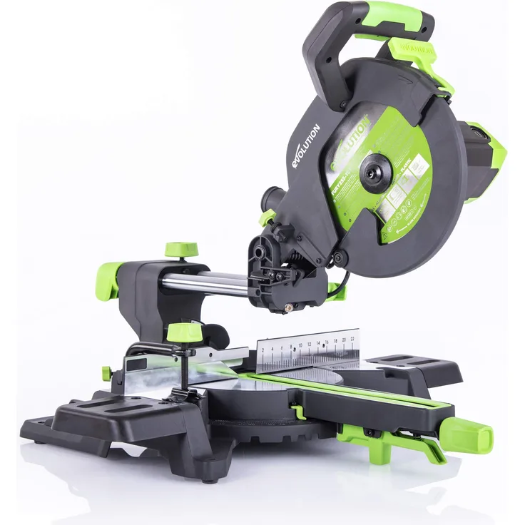Evolution Power Tools - F255SMS Mehrzweck-Gleit-Gehrungssäge, 255 mm, 1600 W, 230 V