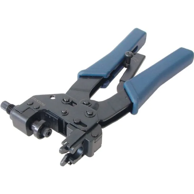 Transmedia Crimpzange F-, BNC-, Cinch-Verbinder, Steck-Klemmtechnik, wasserfest FWQ2L