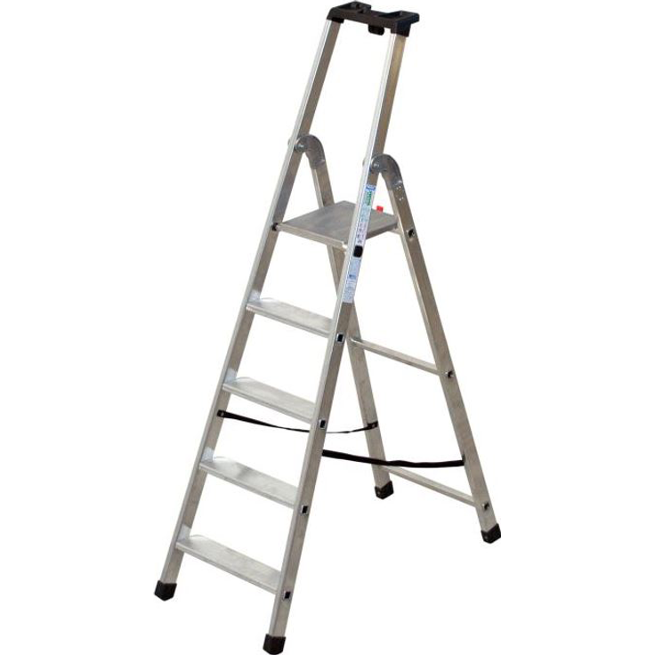Stufenstehleiter einseitig begehbar 4 Stufen FACAL Serie300