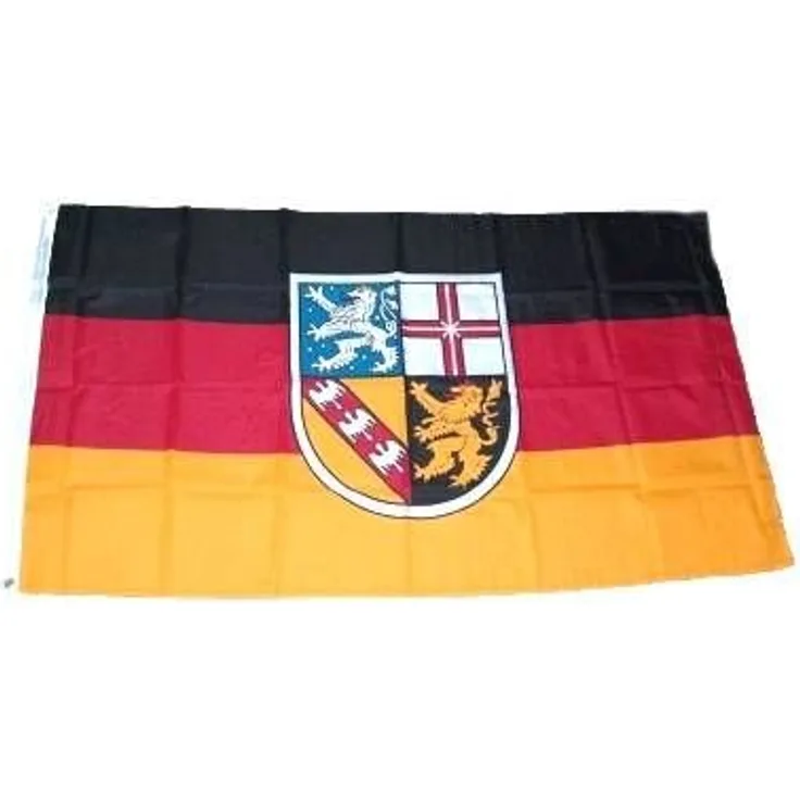 MM Saarland Flagge/Fahne, 150 x 90 cm, wetterfest, mehrfarbig, 16201