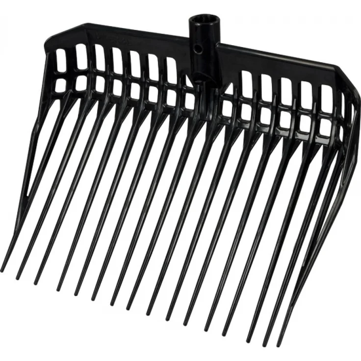 Kerbl 326052 Dunggabel Ecofork, ohne Stiel, schwarz