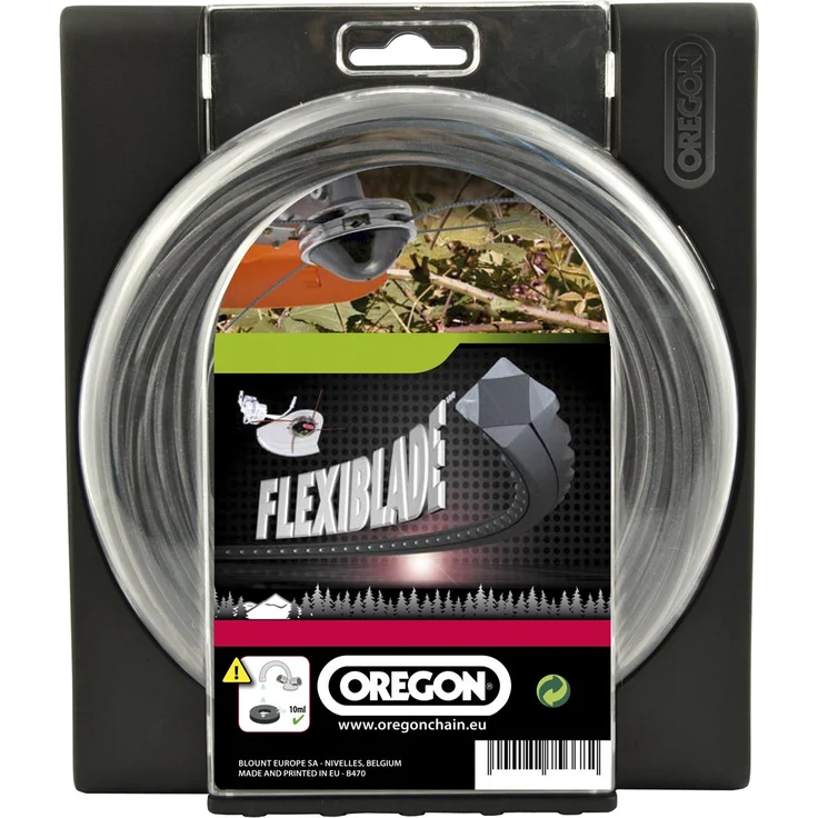 Oregon 111080E Gezahnter FlexiBlade Mähfaden, 2,5 mm, 53 Meter-Spule