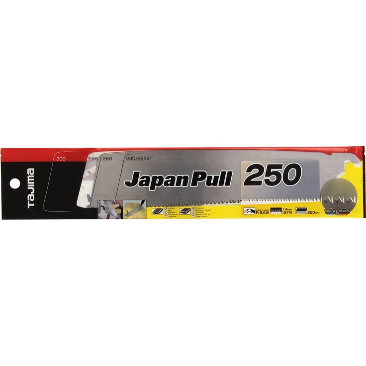 Tajima Ersatzsägeblatt für Japan Pull Zugsägen, 250mm feine Verzahnung, TAJ-60013