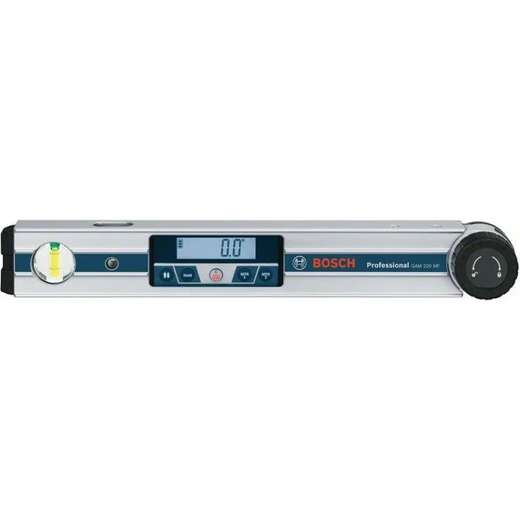 Bosch Professional Digitales Winkelmessgerät GAM 220 MF (Berechnung von Gehrungswinkeln, Schenkellänge: 0 - 220º, Länge: 40 cm) – Bild 1