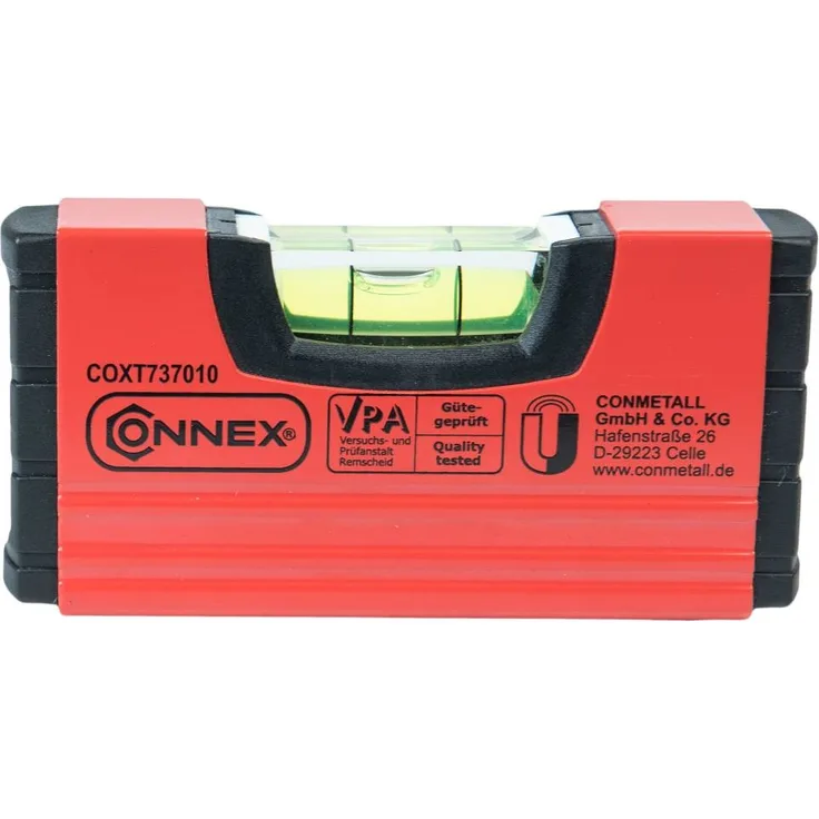 Connex COXT737010 Mini-Wasserwaage 10cm, magnetisch