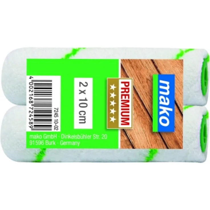 Mako PREMIUM Ersatzwalzen 10cm Nr. 724510-02 für Lasurroller
