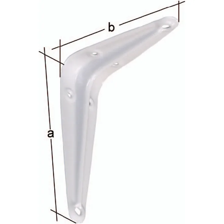 Konsole L.100mm H.125mm STA weiß lack.Trgf.39kg GAH