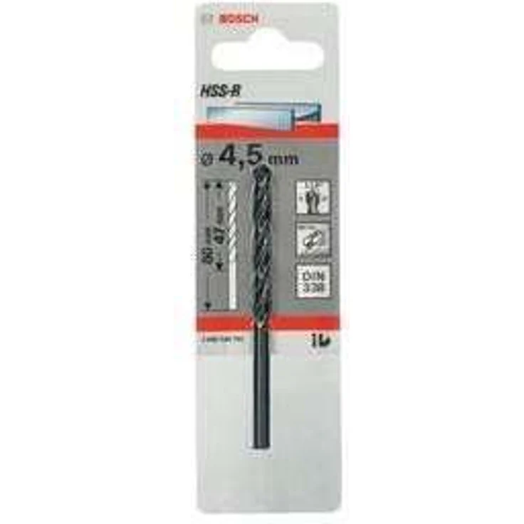 Bosch HSS-R Metallbohrer 4,5 x 47 x 80 mm, 1er-Pack – Bild 1