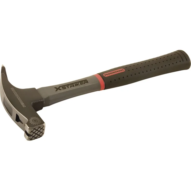 Peddinghaus Sicherheits-Lattenhammer schwarz 600 g | Glasfaserstiel | Nagelhalter