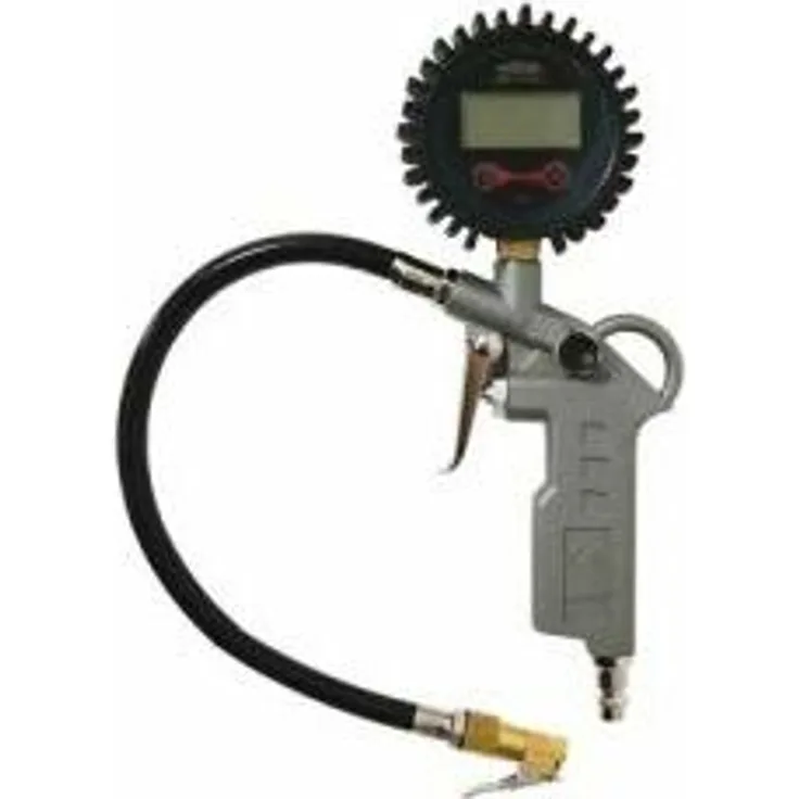 MAUK Kfz Auto digitaler Druckluft Reifenfüller Reifenfüllmessgerät mit Messing Connector 10 bar - Mauk