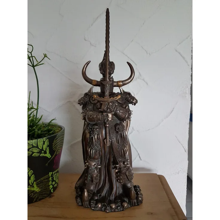 Dekofigur bronziert - Modell Schwarzer Ritter - Bronzefigur Figur Deko Wohndeko