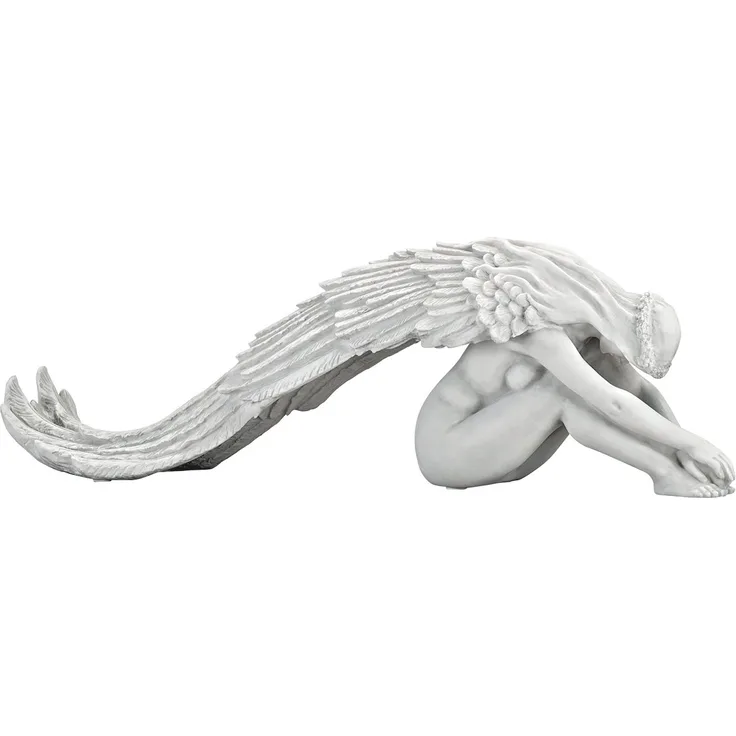 Design Toscano Gnadenengle Gartenstatue, Polyresin, antikes steingrau, 61 cm