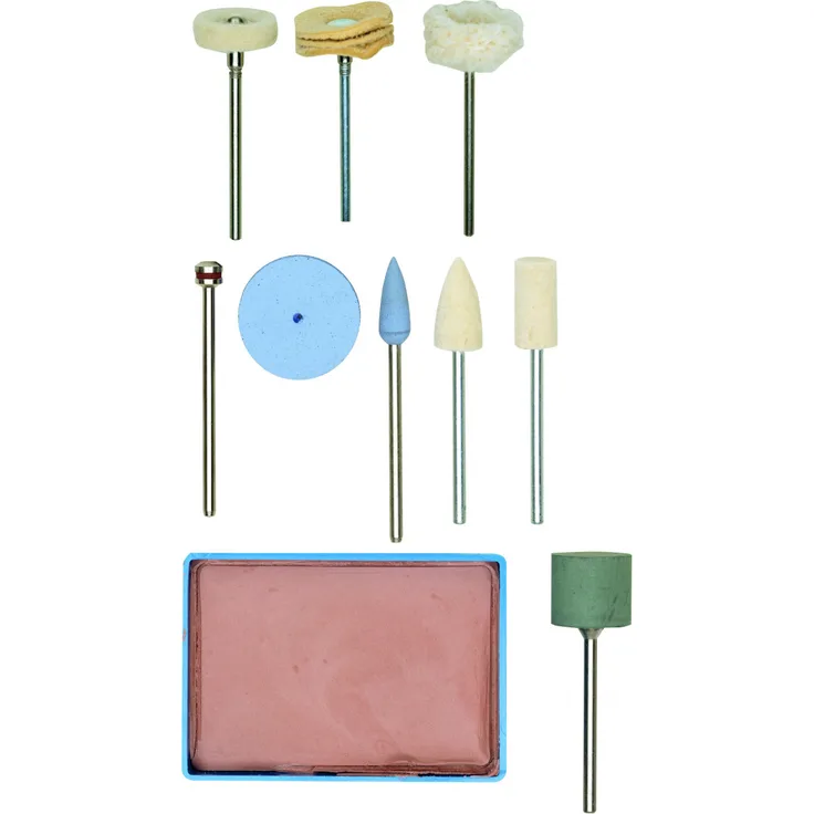 Proxxon 28285 Polier-Komplett-Set, 10-teilig