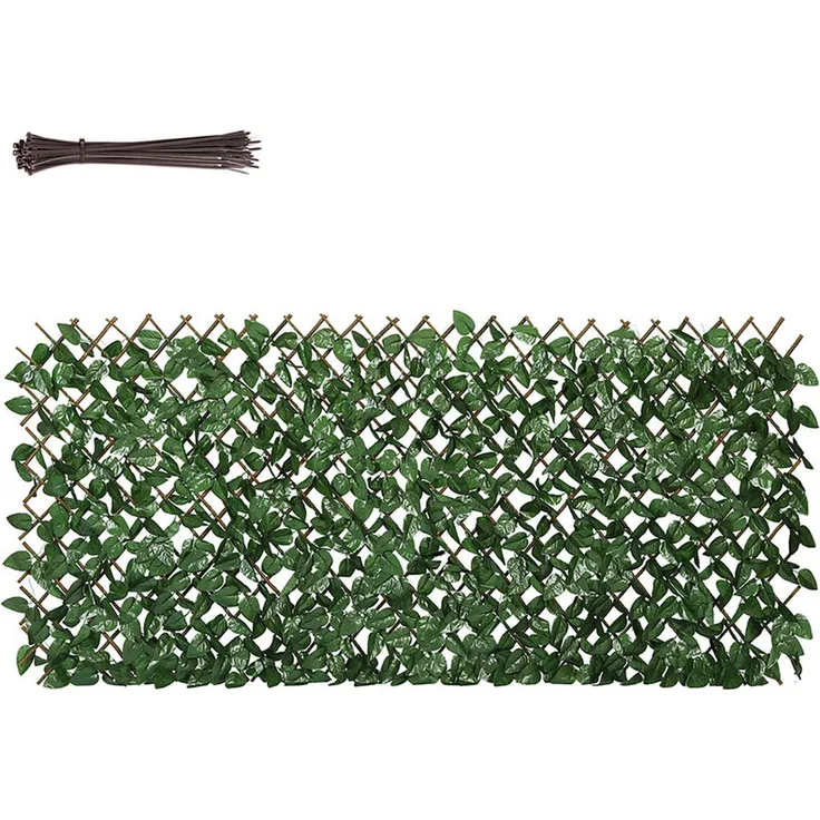 Sekey Ausziehbarer Zaun Sichtschutz Balkonsichtschutz Windschutz, mit Kabelbinder, 100 x 200 cm