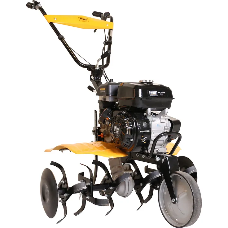 TEXAS FX 815 TG Benzin Profi Bodenhacke Motorhacke Gartenfräse Bodenfräse Hacke, 30 cm Arbeitstiefe, 4000 Watt Leistung, 85 cm Arbeitsbreite