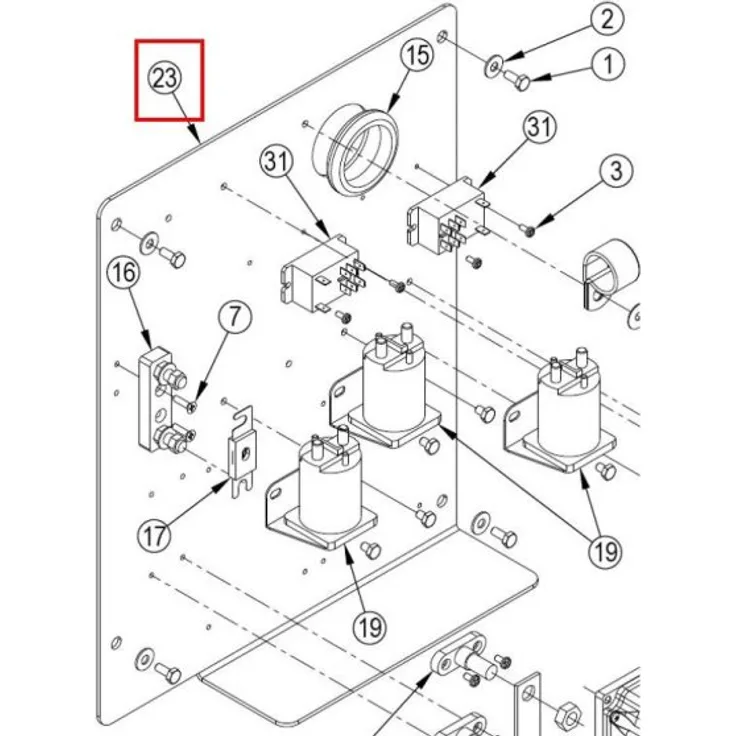 Nilfisk Original 56511634 Elektrische Schalttafel Ersatzteil