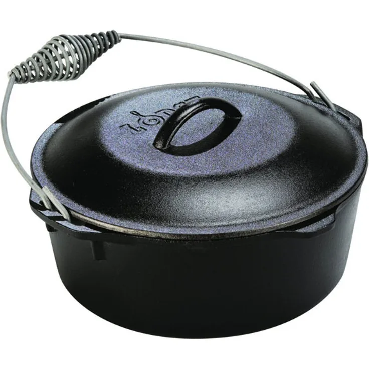 Lodge Logic Dutch Oven mit Henkel und Deckel, 9 Liter