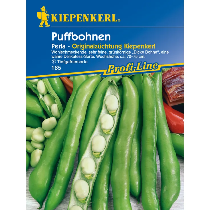 Kiepenkerl Puffbohnen Perla, Wohlschmeckende sehr feine Dicke Bohne