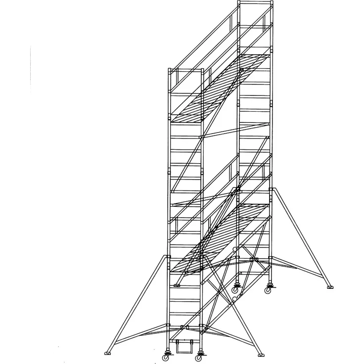 Günzburger Klappgerüst 0,75x1,80m Plattform, 6,80m Arbeitshöhe