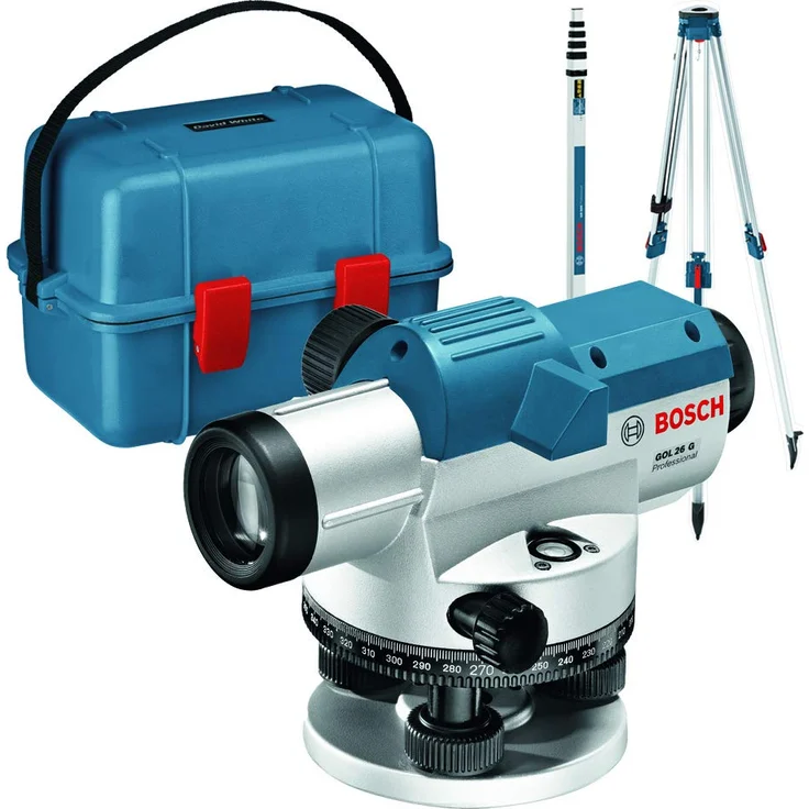 Bosch Professional 0601068003 GOL 26 G Optisches Nivelliergerät, Blau, Silber – Bild 1