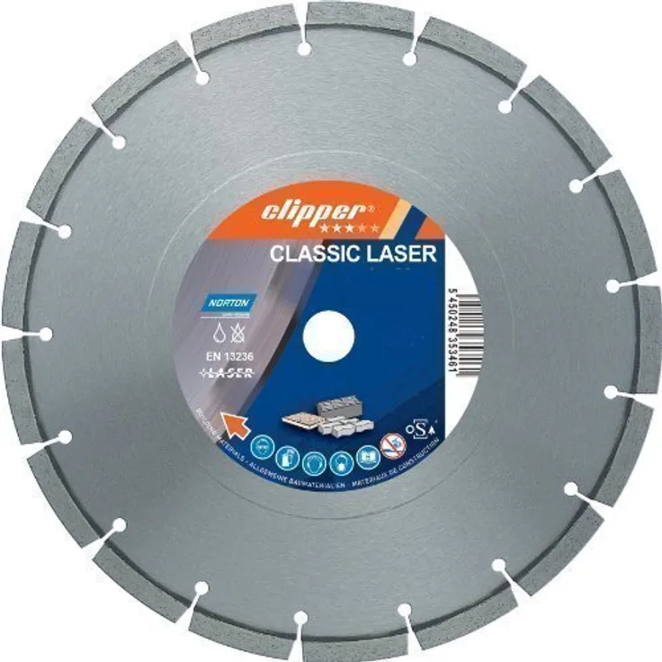 Norton Clipper 70184626838 Diamanttrennscheibe ''Classic Laser'', 230 x 22, 23 mm