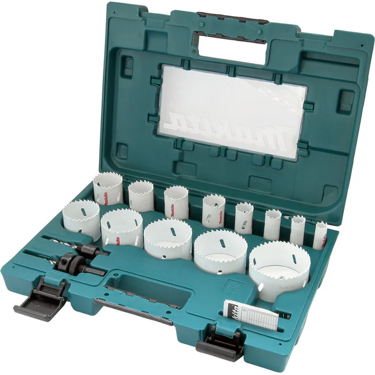 Makita D-63993 Bi-Metall Lochsägen-Set 16tlg 40 mm Länge Zentrierbohrer – Bild 1