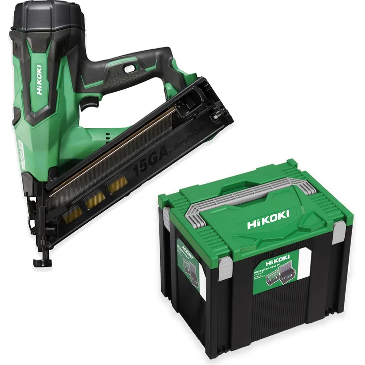 HITACHI HiKOKI Akku-Stift-Nagler NT1865DBALW4PZ 18 V Werkzeuglose Tiefeneinstellung inkl. Schutzbrille, Kunststoffkappe, HSC IV Box