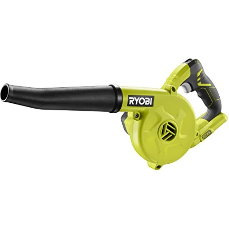 Ryobi R18RB-0 Akku-Gebläse 18V R18RB-0, geeignet für Sägemehl, Holz--Metallspäne, 3-Stufen Geschwindigkeitseinstellung, mit hochwertigem Gummischlauch, GripZone, ONE plus Laubbläser – Bild 1